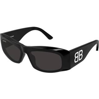 Balenciaga Kvinde BB0395S 001 Solbriller Acetat Sort Grå Firkantet