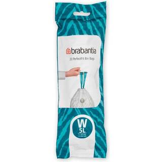 Brabantia Perfectfit Affaldspose W 5l 20 St - Papirkurve & Pedalspande Hvid - 116681