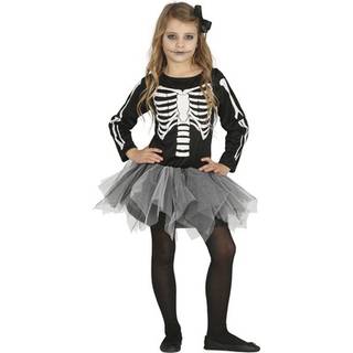 Skelett Ballerina mit Tutu Kinderkostüm XL