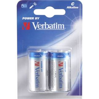 Verbatim C (LR14) Alkaline, 1,5 V batteri. 2-pak