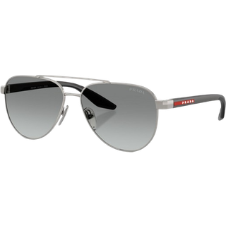Prada Linea Rossa Mand PS A52S 5AV3M1 Solbriller Metal Grå Grå Pilot Normal Skygge