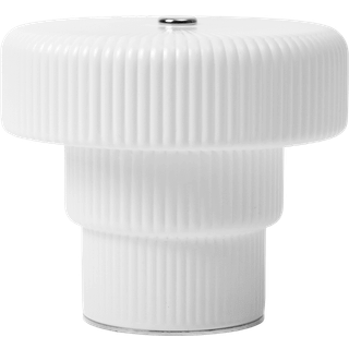 Ferm Living Ripple Bordlampe Bærbar - Bærbare lamper Mundblæst Glas Hvid - 1104272107