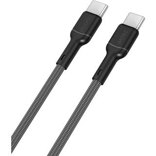 Dudao L9CMAX USB-C 2.0 til USB-C lade- og datakabel, 240W, tekstil, sort, 1,2m