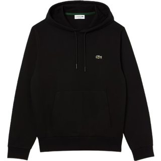 Lacoste Logo Pullover Hoodie Black