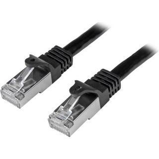 StarTech.com 0.5m Black Cat6 / Cat 6 Shielded (SFTP) Patch Cable 0.5 m - patchkabel - 50 cm - sort - Sort - 0.5 meter