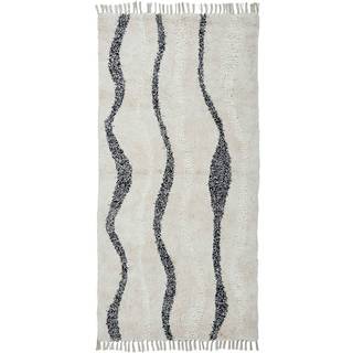 House Doctor Muzo Tæppe 90x180 Cm - Bomulds & Kludetæpper Bomuld Beige - 206230053