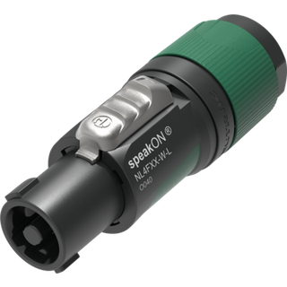 Neutrik Speakon stik, 4 polet hun (NL4FXX-W-L) | PRIS-MATCH