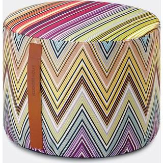 Missoni Seating - 'Kew' pouf, small, orange in Orange Multicolor 100%CO