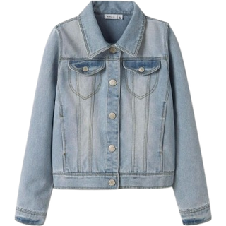 Langærmet Denimjakke