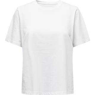 Only Kortærmet T-shirt, White, XS