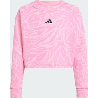 Future Icons afkortet sweatshirt - True Pink / St Tropic Bloom / Black - 140