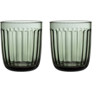 Iittala Raami Drikke Fyrretræsgrønt 26 Cl 2-pak - Drikkeglas Glas Pine Green - 1070595