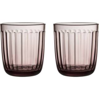 Iittala Raami Drikke 26 Cl 2-pak - Drikkeglas Glas Heather - 1070594