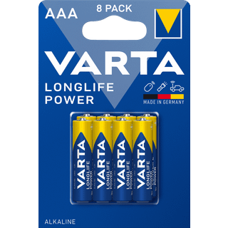 Varta Longlife Power AAA batterier, pakke med 8 stk