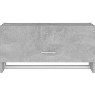 garderobe 70x32,5x35 cm konstrueret træ betongrå