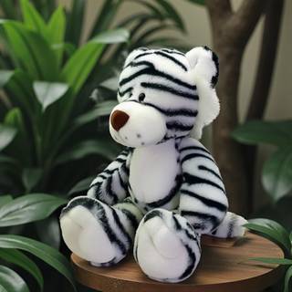 Anico 13 """" Pick-a-Pet White Tiger fylld djur-mjuk plysch tiger kosfylld tigerleksak för barn för födelsedagar och samlare!