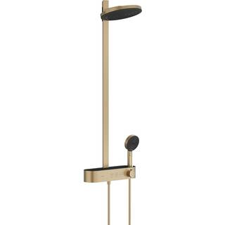 hansgrohe Pulsify S Showerpipe 260 2jet med ShowerTablet Select 400 i børstet bronze PVD