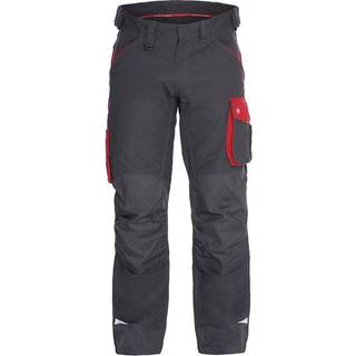 Engel 2810-254 Galaxy arbejdsbukser / Arbejdsbukser Antrazitgrå/Tomato Red K104