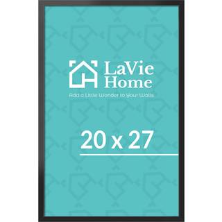 Lavie Home 20x27 Billedramme til vægskærm 20x27 sort billedramme med HD Plexiglas 20 x 27 plakatramme 1 Pakningsdisplay til lodret eller vandret