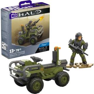 Mega Halo serien ATV Building Toys Set Fleetcom Mongoose Vehicle med 79 stykker 1 Postable Articulation Figure Gr?nne b?rn eller voksne