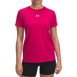 T-shirt Under Armour UA Rival Core SS 1383648-681 Størrelse XS
