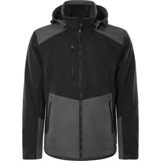Fristads 127188 Softshell vinter jakke 4060 / Arbejdsjakke Sort/grå S