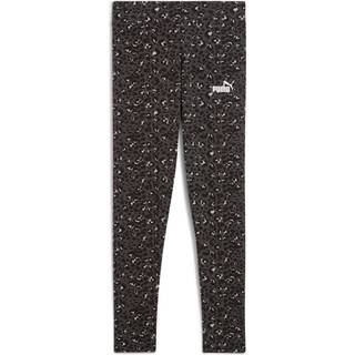 PUMA Essentials Graphic Animal Print Leggings Youth, Clothing, Black, 9-10Y