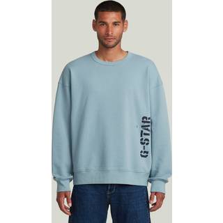 Sprayed 89 Loose Sweater - Light blue - Men