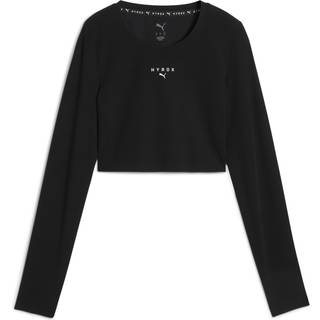 PUMA x HYROX SHAPELUXE Long Sleeve Cropped Tee Women, Clothing, Black, XXL