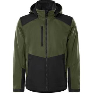 Fristads 127188 Softshell vinter jakke 4060 / Arbejdsjakke Armygrøn/Sort 2XL