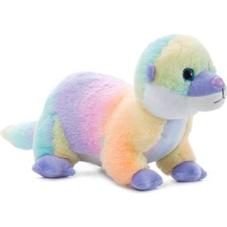 Petting Zoo River Otter fylld djur Plushie ombrez Wildlife Animals Rainbow Running River Otter Plush Toy 20 tum