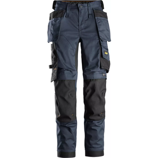 Snickers arbejdsbukser 6247 AllroundWork, navy/sort, dame, 62479504036