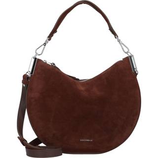 Coccinelle Sunup Suede Hobo bag mørkebrun