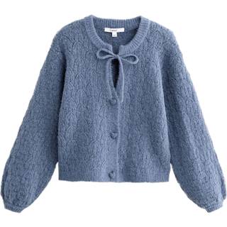 Next Cardigan med bånd i halsen og hjerteknapper