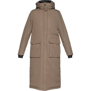 Didriksons Women's Leya Parka Long 4 Mocha Brown, 36