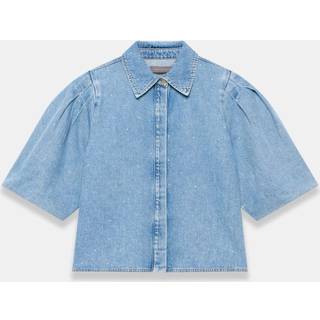 Mint Velvet Mint Velvet Denim-udsmykket skjorte - Stor