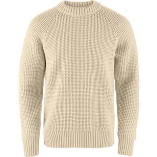 Fjällräven Övik Waffle Knit Uldsweater Herrer størrelse XL farve beige
