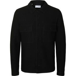 Selected Nealy LS Knit Cardigan Black