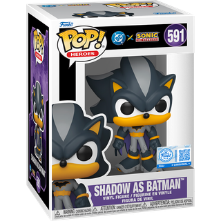 Funko POP DC x Sonic The Hedgehog actionfigur (Shadow som Batman)