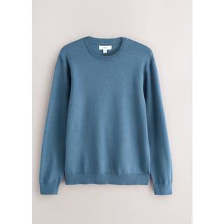 Next Blue Regular Fit Soft Touch Crew Neck Jumper