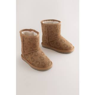 Next Tan Brown Miffy Tall Suede Pull-On Boots