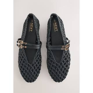 Next Forever Comfort Rund Toe Weave Double Mary Jane Sko - eu40