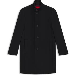 HUGO Herren Mantel schwarz unifarben