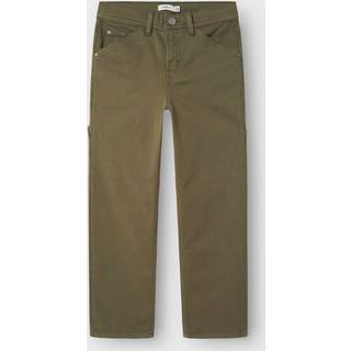 NAME IT Twill Bukser Ryan Straight Deep Lichen Green