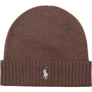 Polo Ralph Lauren Merino Beanie Brown Melange