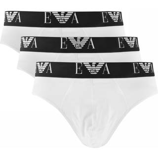 EMPORIO ARMANI Herren Slips weiß Baumwolle & Mix unifarben