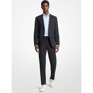 MK Slim-Fit Wool Blend Travel Suit - Blue - Michael Kors - 46