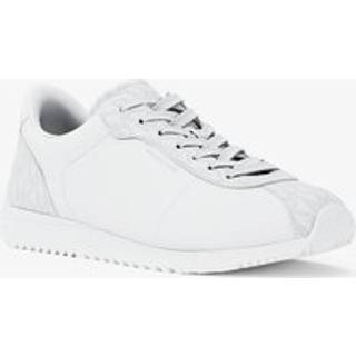 MK Rhodes Leather and Corded Twill Trainer - White - Michael Kors - EU 45