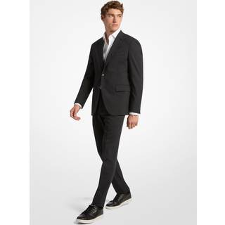 MK Slim-Fit Wool Blend Travel Suit - Grey - Michael Kors - 46