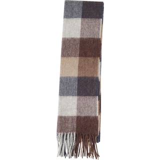Barbour Lifestyle Lambswool Tattersall Scarf Midnight Oak